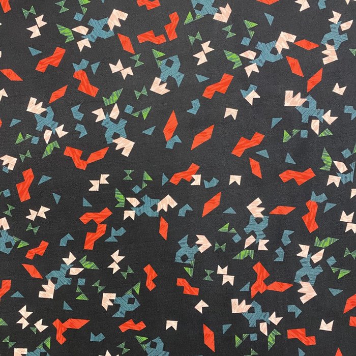 Digital Printing Viscose Linen Digital Slubbed Fabric