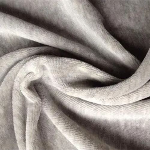 The velvet fabric has a bit