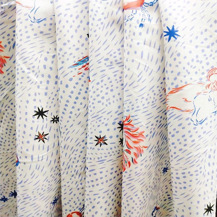 constellation print viscose rayon fabric factory