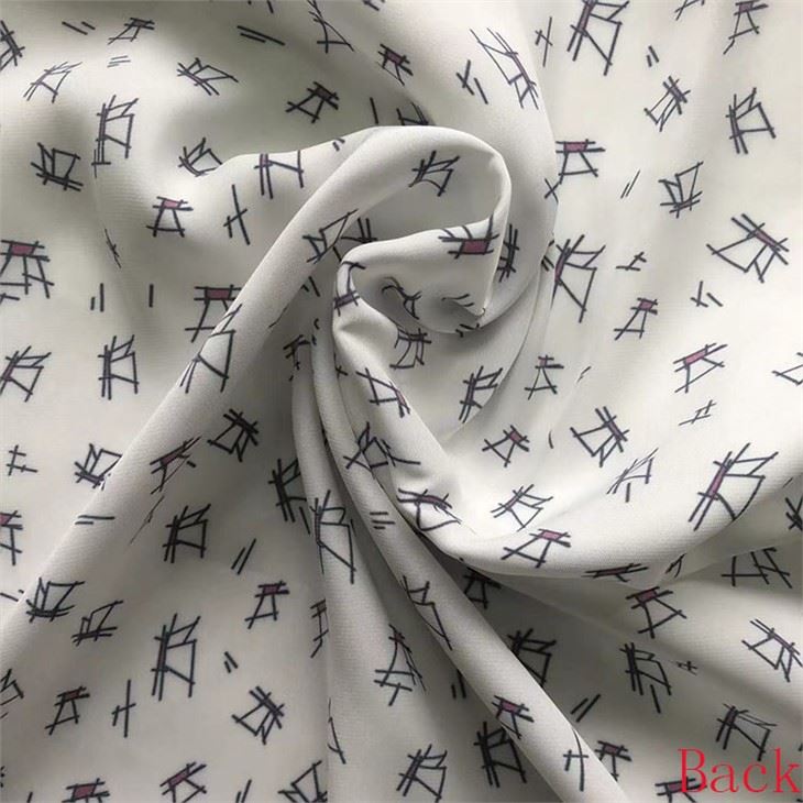 White Butterfly Italian Polyester Satin 