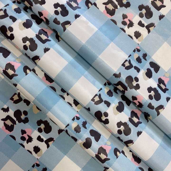 Animal And Lattice Print Nylon Taffeta