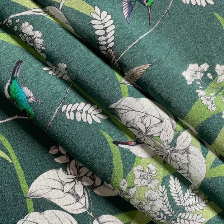 custom print silk fabric factory