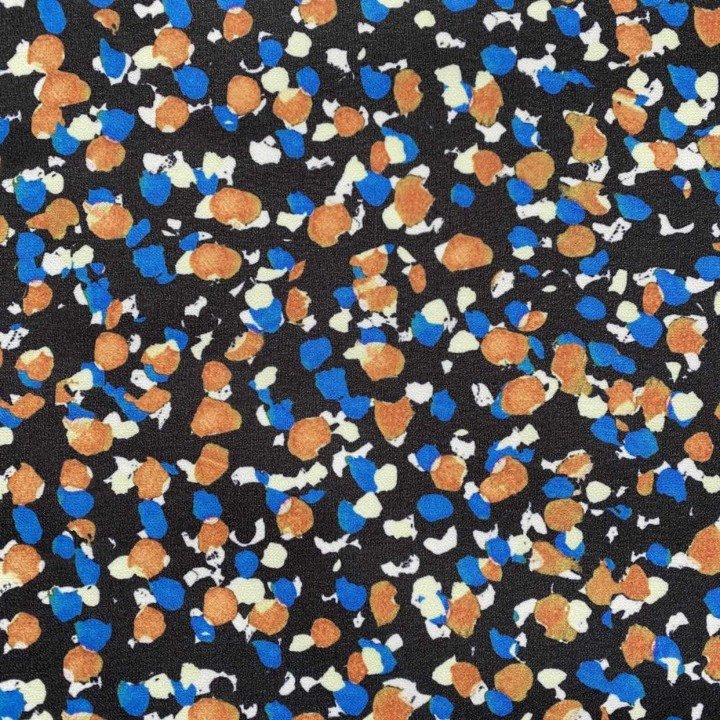 Black Base Printed Georgette