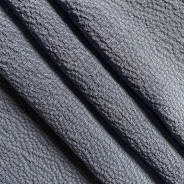 Bluish Violet Stretch Bubble Gauze