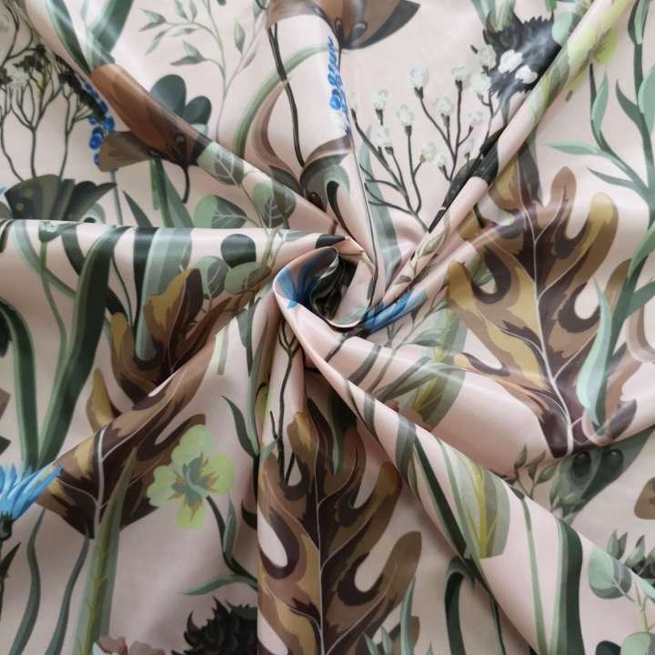 Botanical Print Nylon Fabric