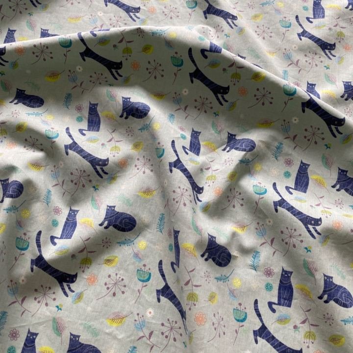 Cat Digital Printing Cotton Poplin