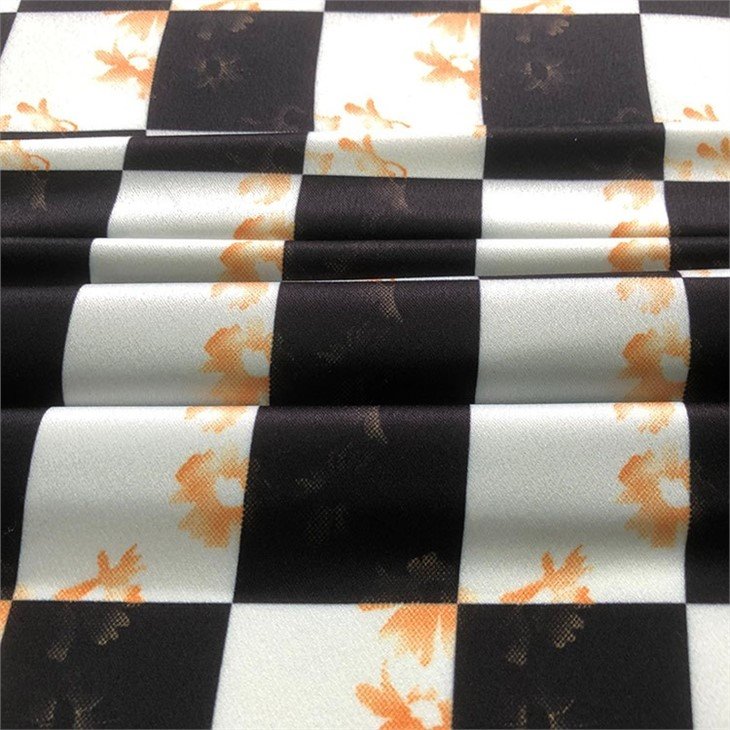 Checkered Flower Yellow Fabric suppliers