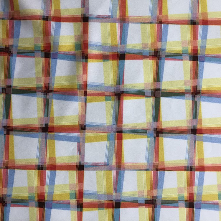 Colorful Lattice Fabric