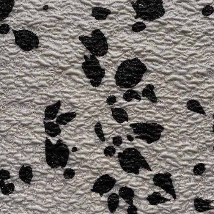 Cow Pattern Interwoven Satin