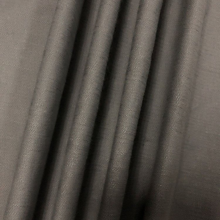 Dark Gray 100% Cotton Slub Fabric