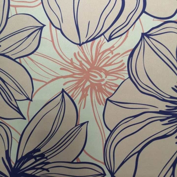 floral digital printing polyester fabric