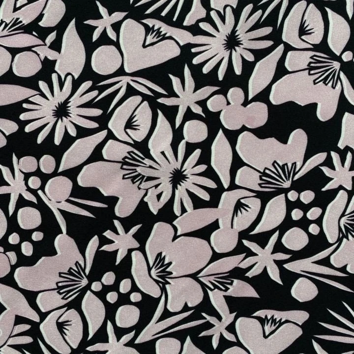best selling floral silk fabric