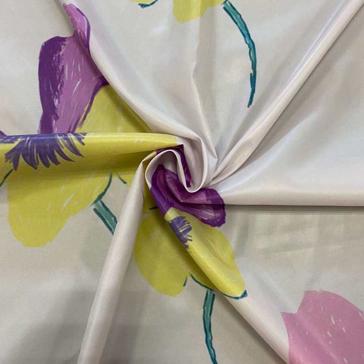 Freehand Sketching Floral Digital Printing Nylon Fabric