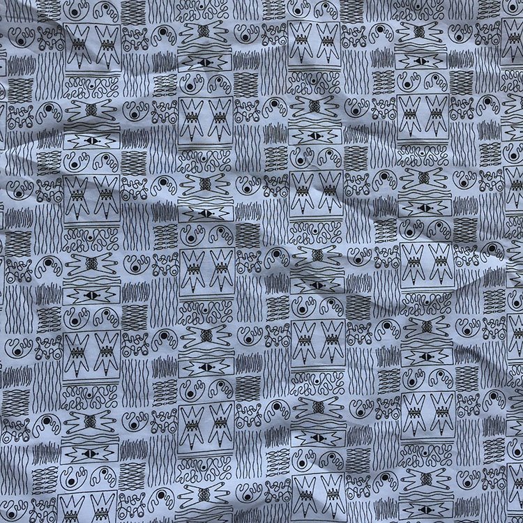 Fun Line Cotton Poplin Fabric