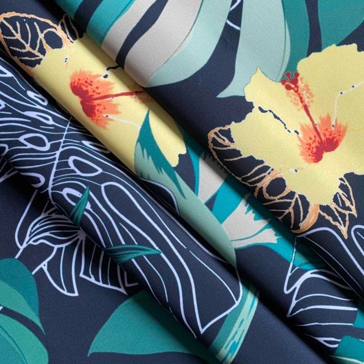 bold floral fabric made in China