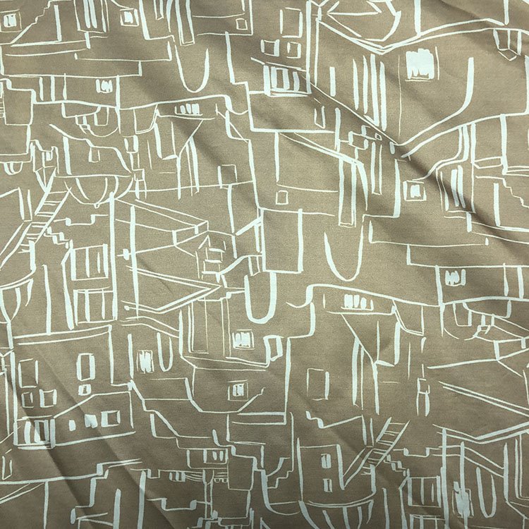 Lined Rayon And Sateen Printing Clothes Fabrics