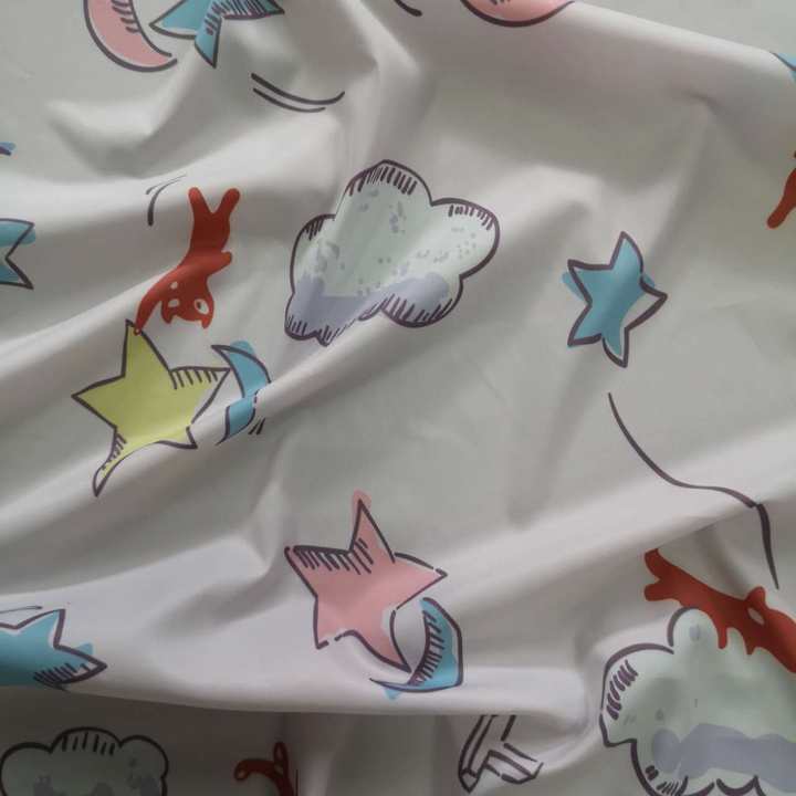 Night Sky And Cat Digital Printing Fabric