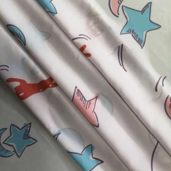 sky and cat digital printing fabric