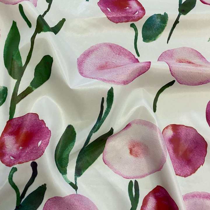 pink print nylon fabric supplier