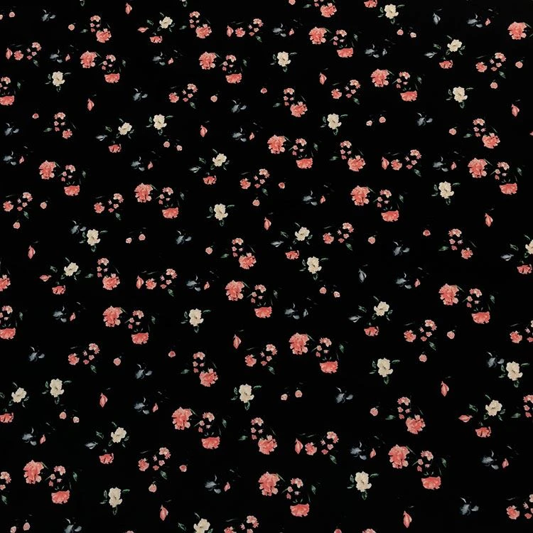 Pink Flower Full Matte SPH Plain Weave Fabric