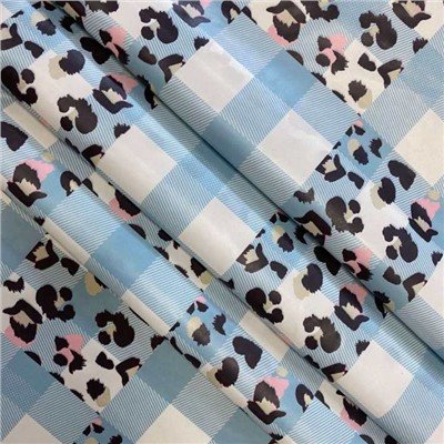 Animal And Lattice Print Nylon Taffeta