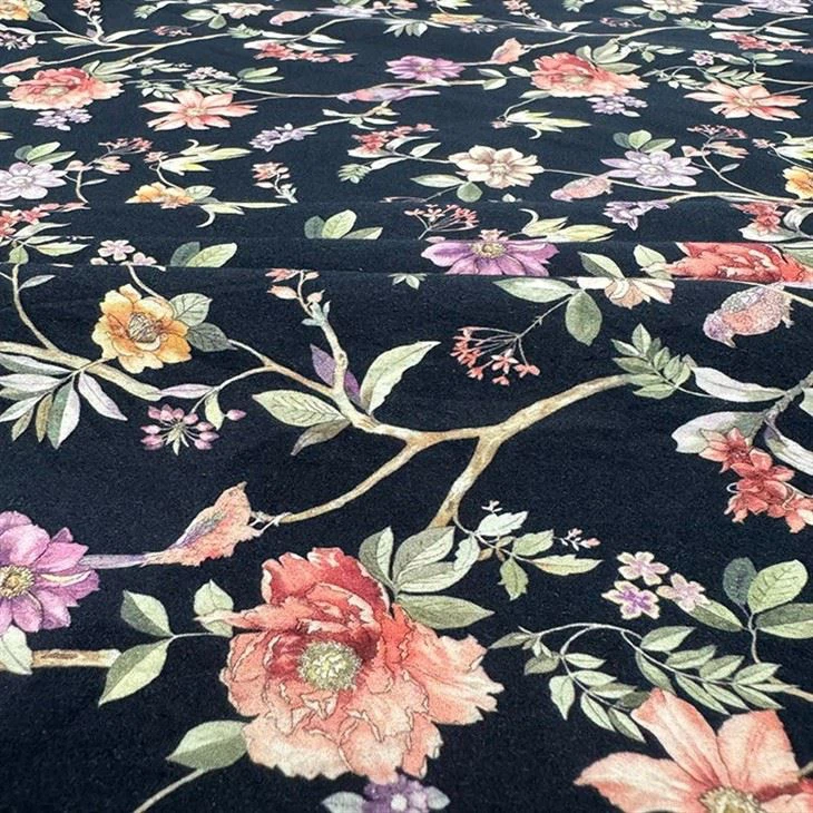 Colorful Flower High Quality Poplin Cotton Fabric