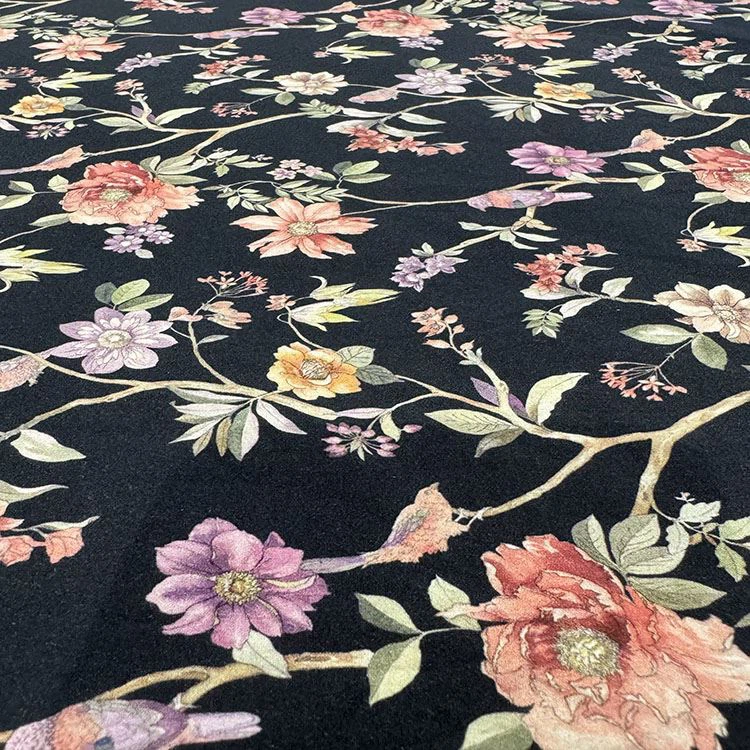 Colorful Flower High Quality Poplin Cotton Fabric