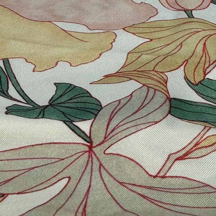 Double SIde Twill SIlk And Wool Blended Fabric