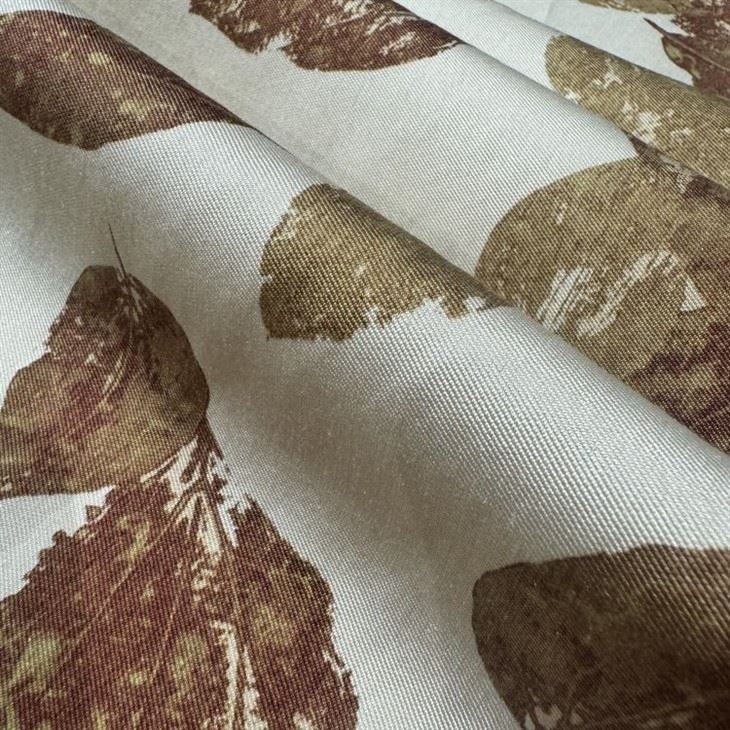Good Quality Soft Leaf Silk Wool Blended Fabric