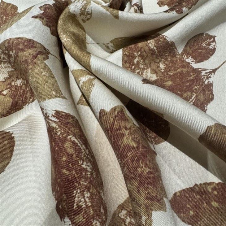 Good Quality Soft Leaf Silk Wool Blended Fabric