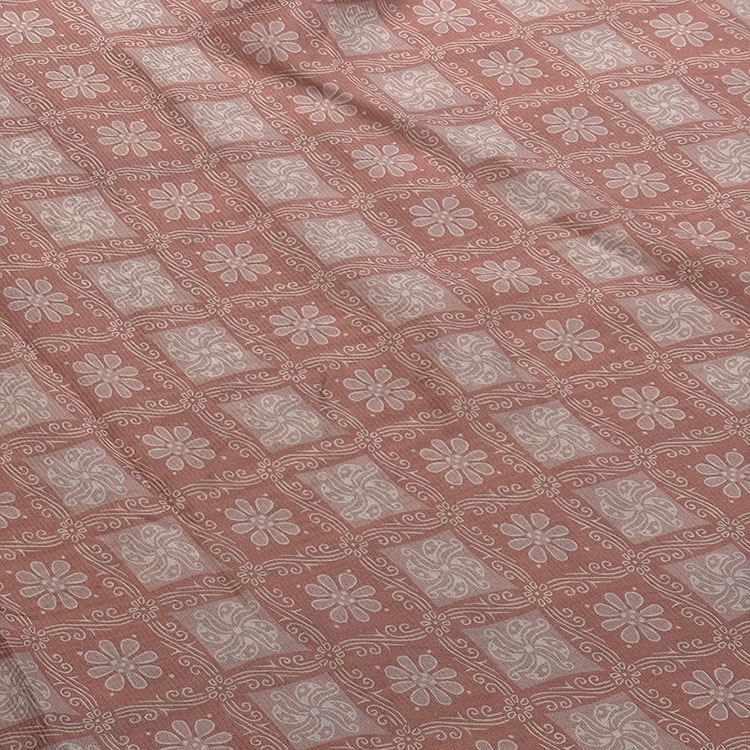 Grid Comfortable Twill Georgette Silk Fabric