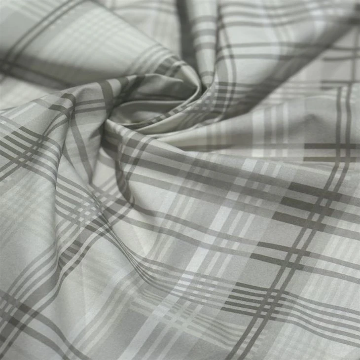 Grid Cotton Poplin Fabric