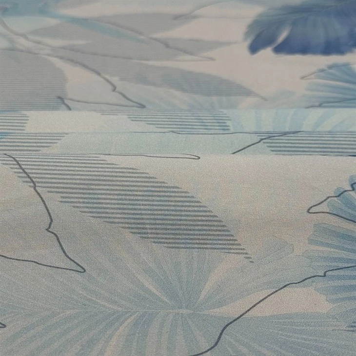 Line Leaf Poplin Cotton Fabric