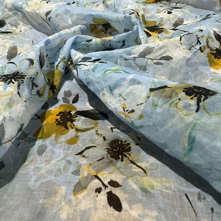Salt Shrinking Flower Cotton Fabric