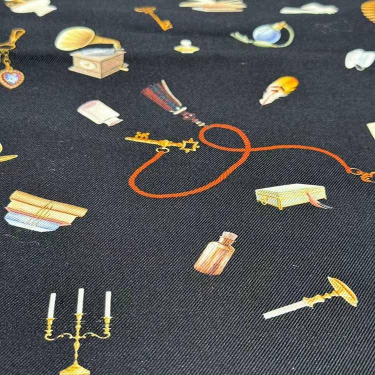 Silk And Cotton Blended Drill Fabric