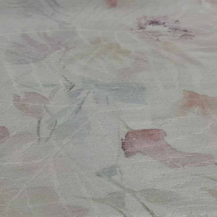 Silk And Wool Jacquard Fabric