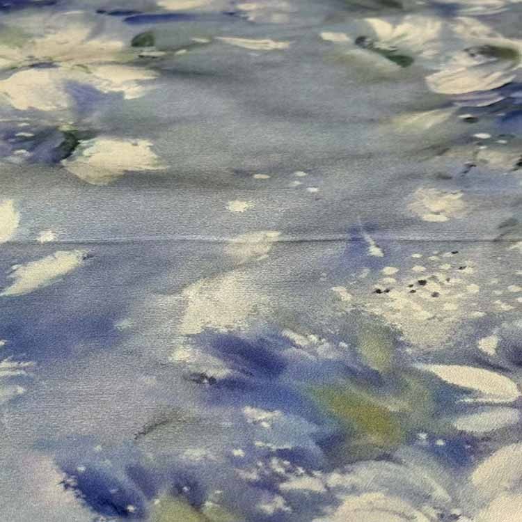 SIlk And Wool Viscose Blended Satin Fabric