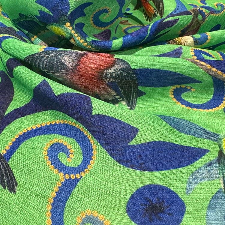 Silk Linen Soft Georgette Fabric