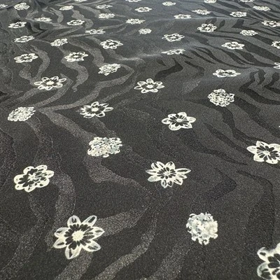 Flower Pattern Mulberry Silk Soft Fabric