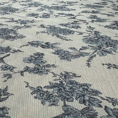Flower Silk Crepe Soft Fabric