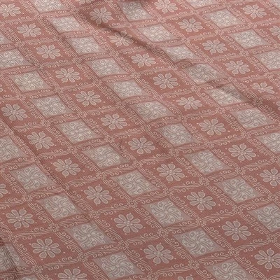 Grid Comfortable Twill Georgette Silk Fabric