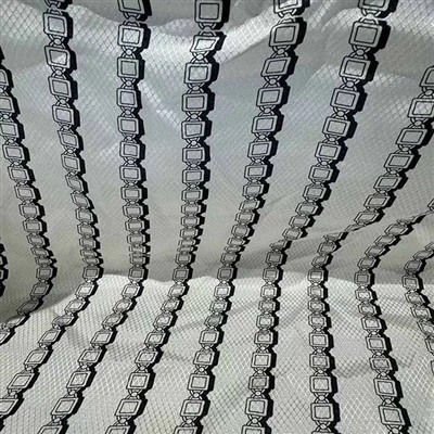 Grid Silk Fabric