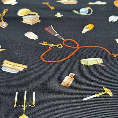 Silk And Cotton Blended Drill Fabric