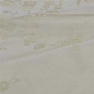 Silk And Cotton Blended Jacquard Fabric