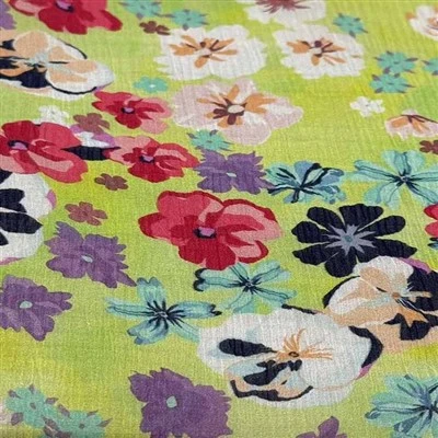 Silk And Viscose Blended Fabricd