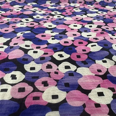 Square Dot Crepe De Chine Soft Fabric