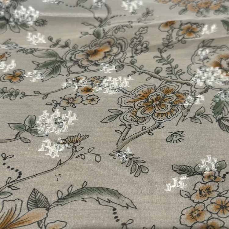Soft High Quality Silk And Cotton Blended Fabric