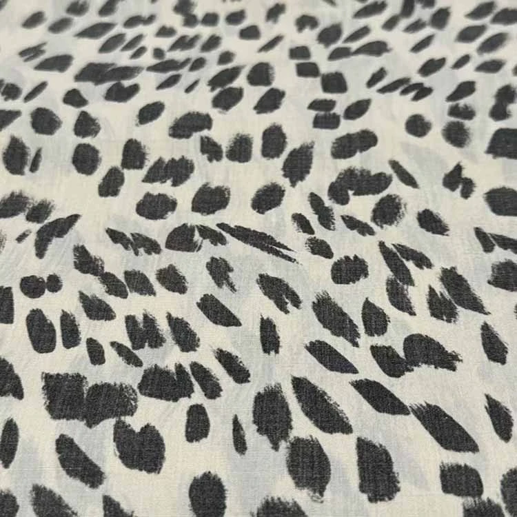 Stretch Cotton Fabric Polka Pattern Fabricr