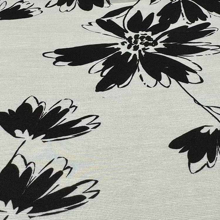 Viscose And Tencle And Linen Blended Fabric